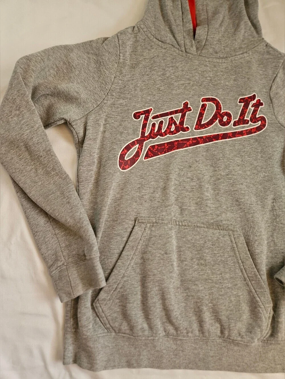 Nike Girls Gray & Red Writing 